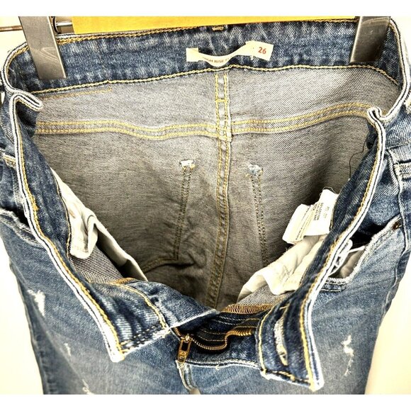 Levi's Womens Jeans 70's High Rise Bell Bottom Flare Distressed Cotton Sz 26x26 - Picture 9 of 16